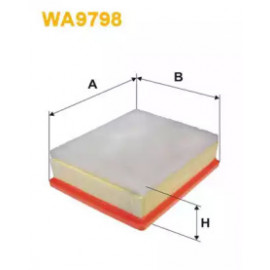 Фільтр повітряний Opel Vivaro B, Renault Traffic III, Vauxhall Vivaro II (вир-во Wix-Filtron)