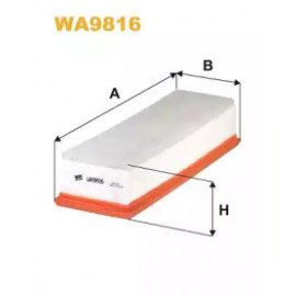 Фільтр повітряний BMW 5, X3, X5 1.8-2.5 D 14- (вир-во WIX-FILTERS)