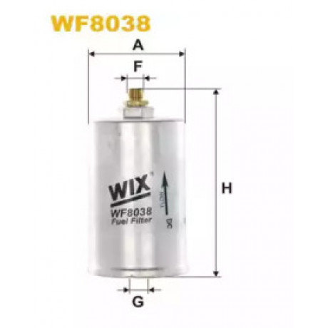 Фильтр топл. MB W124 WF8038/PP834 (пр-во WIX-Filtron)