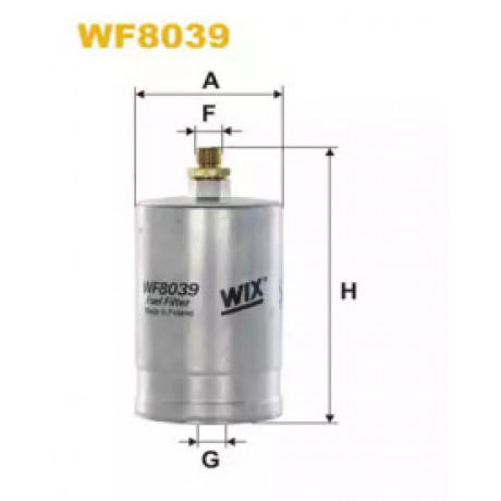 Фильтр топл. MB W124 WF8039/PP835 (пр-во WIX-Filtron)