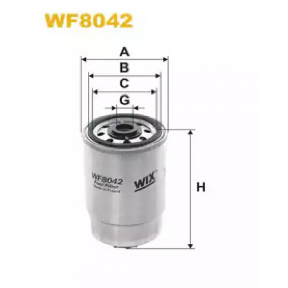 Фильтр топл. IVECO WF8042/PP837 (пр-во WIX-Filtron)