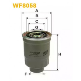 Фильтр топл. MITSUBISHI WF8058/PP852 (пр-во WIX-Filtron)