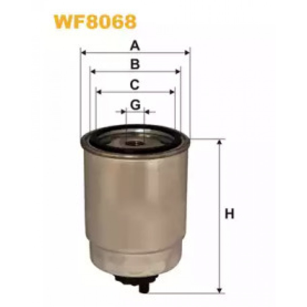 Фильтр топл. PP864/WF8068 (пр-во WIX-Filtron)