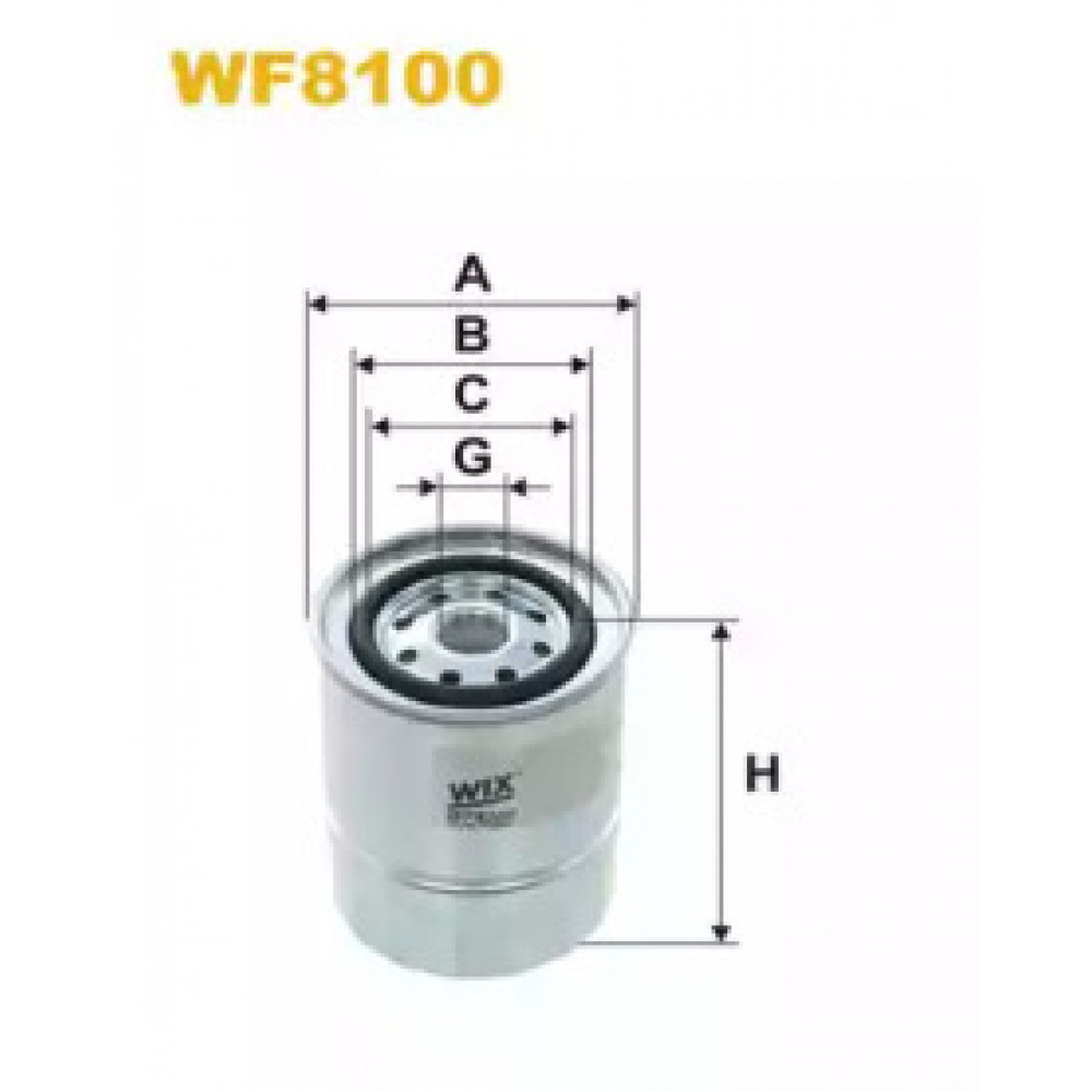 Фильтр топл. NISSAN SUNNY WF8100/PP904 (пр-во WIX-Filtron)