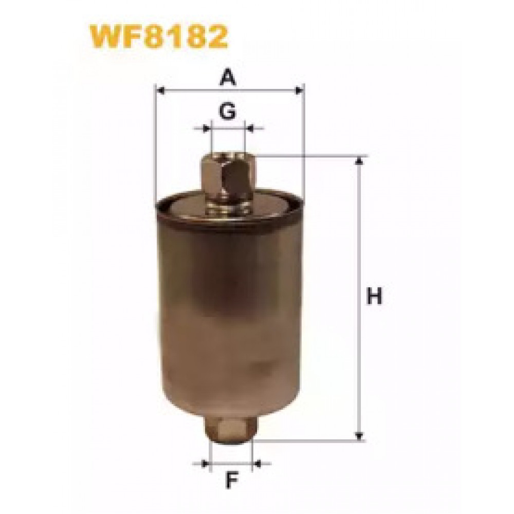 Фильтр топливный ВАЗ 2107, 08, 09, 99, 11, 12, 21 (инж.)/PP851 (пр-во WIX-FILTERS)