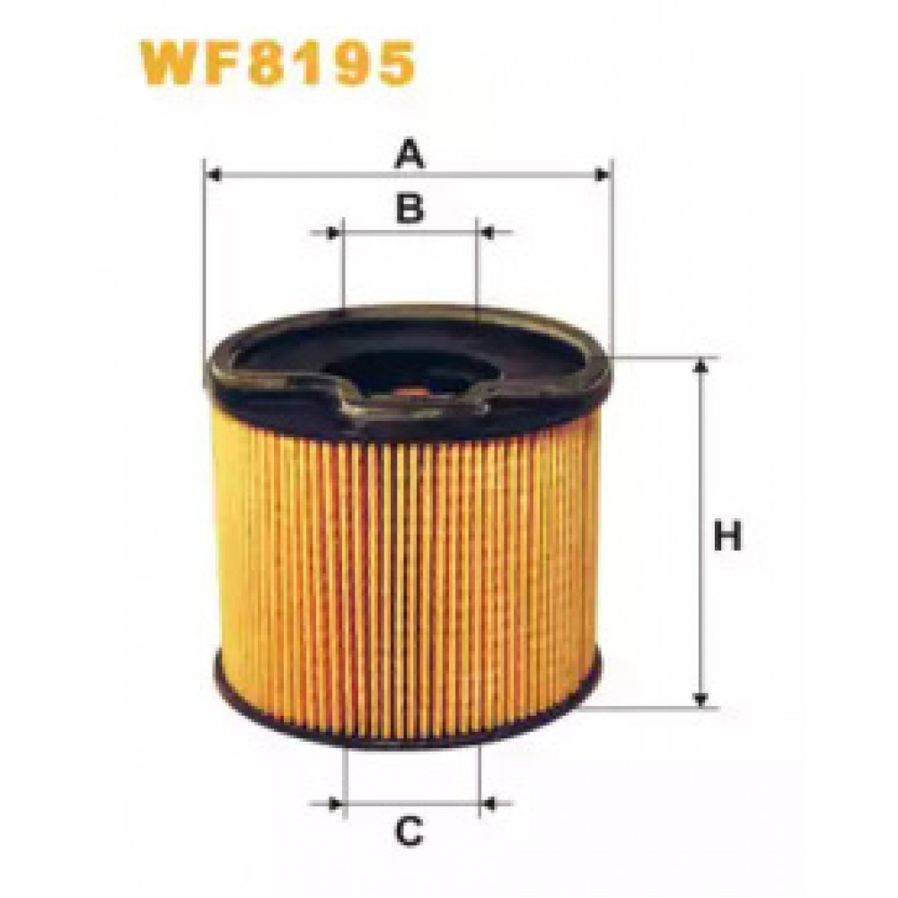 Фильтр топл. CITROEN, PEUGEOT PE816/3/WF8195 (пр-во WIX-Filtron)