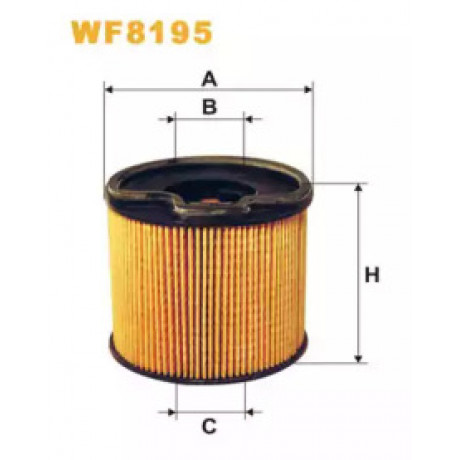 Фильтр топл. CITROEN, PEUGEOT PE816/3/WF8195 (пр-во WIX-Filtron)