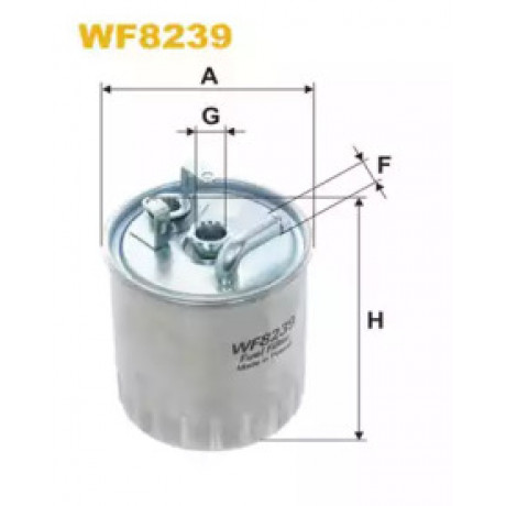 Фильтр топл. MB SPRINTER, VITO WF8239/PP841/1 (пр-во WIX-Filtron)