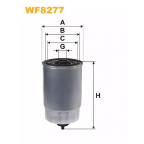 Фильтр топл. FIAT DOBLO WF8277/PP968 (пр-во WIX-Filtron)