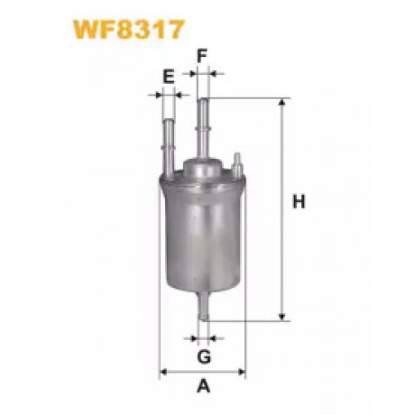 Фільтр топл. AUDI A3 (вир-во WIX-Filtron) WF8317/PP836/4
