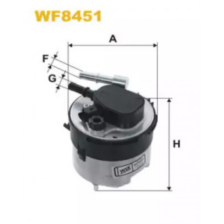 Фільтр паливн. FORD (вир-во WIX-Filtron) WF8451