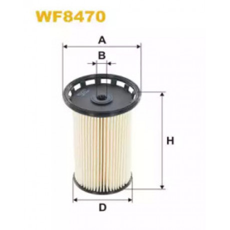 Фильтр топливный VW PASSAT 1.6-2.0 TDI 10-, AUDI Q3 2.0 TDI 11- (пр-во WIX-FILTERS)