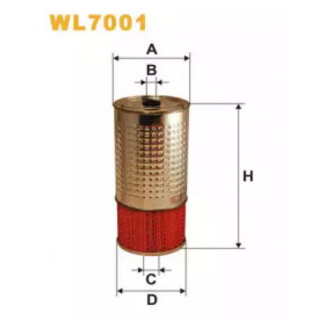 Фильтр масляный двигателя MERCEDES WL7001/OC601 (пр-во WIX-Filtron)