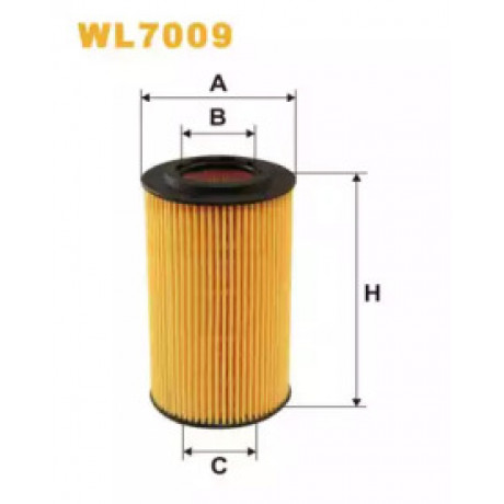 Фильтр масляный двигателя MERCEDES WL7009/OE640/2 (пр-во WIX-Filtron)