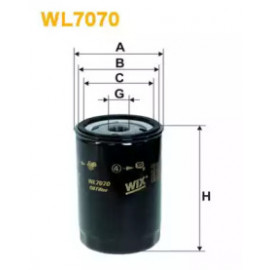 Фільтр масляний AUDI, VW  (пр-во WIX-Filtron) WL7070/OP526  Фільтр масляний AUDI, VW  (пр-во WIX-Filtron) WL7070/OP526