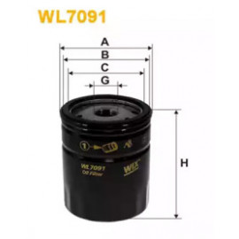 Фільтр масляний FIAT   (вир-во WIX-Filtron UA) WL7091/OP545  Фільтр масляний FIAT   (вир-во WIX-Filtron UA) WL7091/OP545