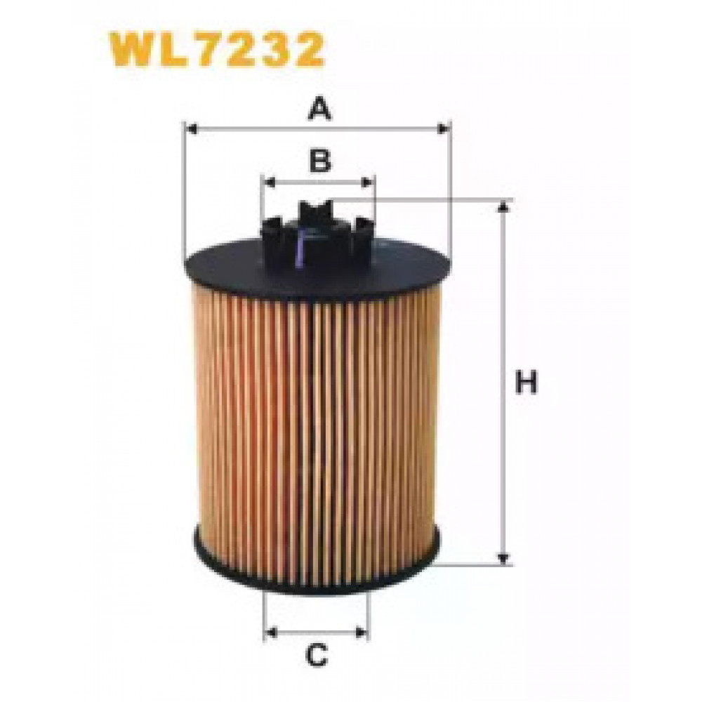 Фильтр масляный двигателя OPEL WL7232/OE648 (пр-во WIX-Filtron)