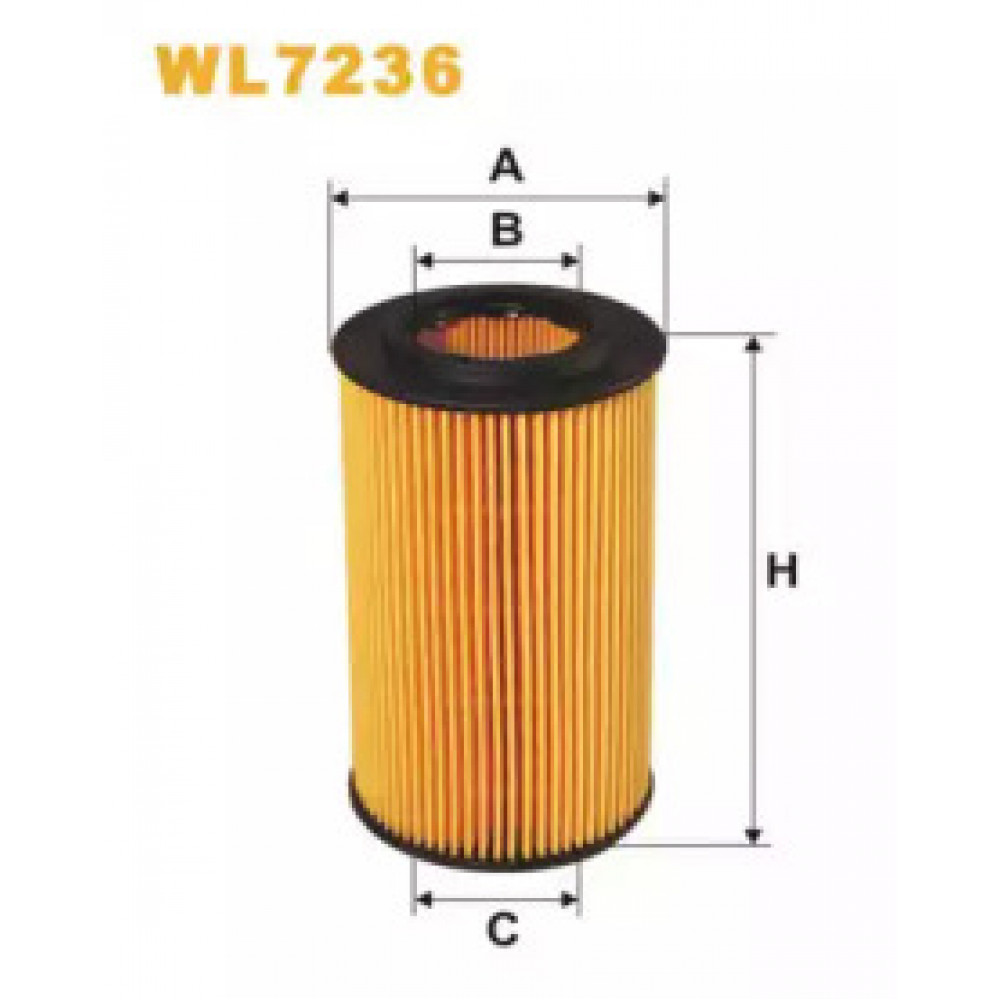 Фильтр масляный двигателя WL7236/OE649/2 (пр-во WIX-Filtron)
