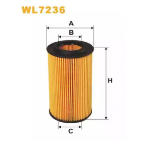 Фильтр масляный двигателя WL7236/OE649/2 (пр-во WIX-Filtron)