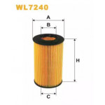 Фільтр масляний MERCEDES  (вир-во WIX-Filtron) WL7240/OE640/5  Фільтр масляний MERCEDES  (вир-во WIX-Filtron) WL7240/OE640/5