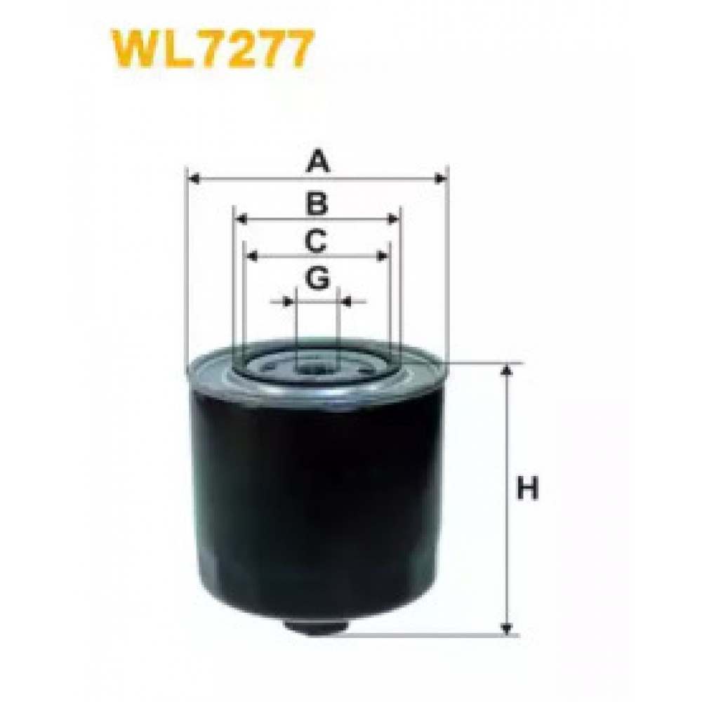 Фильтр масляный двигателя AUDI WL7277/OP525/5 (пр-во WIX-Filtron)