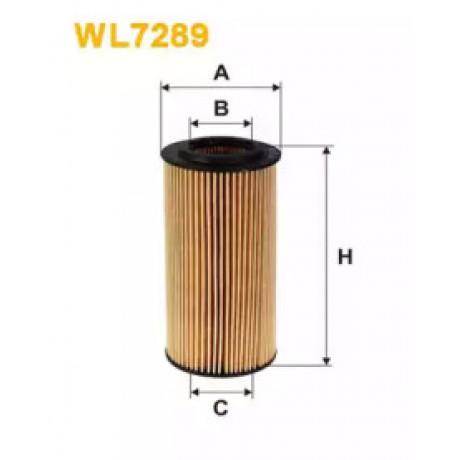 Фильтр масляный двигателя MB W210 WL7289/OE640/7 (пр-во WIX-Filtron)