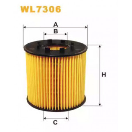 Фильтр масляный двигателя RENAULT WL7306/OE666/1 (пр-во WIX-Filtron)