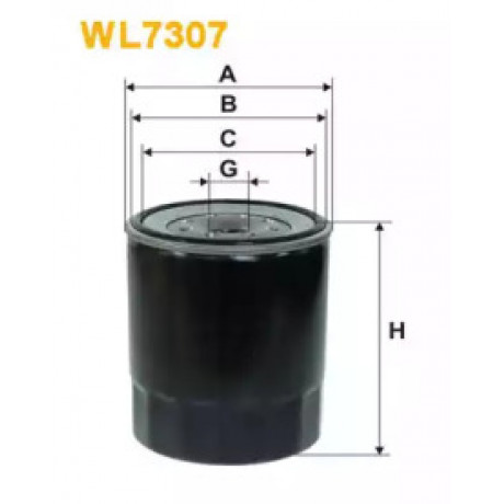 Фильтр масляный двигателя WL7307/OP636/1 (пр-во WIX-Filtron)