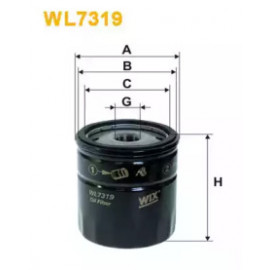 Фільтр олив. (вир-во WIX-Filtron) WL7319/OP566/2  Фільтр олив. (вир-во WIX-Filtron) WL7319/OP566/2