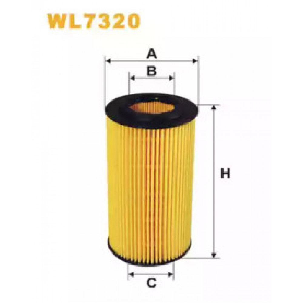 Фильтр масляный двигателя WL7320/OE662/1 (пр-во WIX-Filtron)