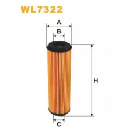Фильтр масляный двигателя MB WL7322/OE640/8 (пр-во WIX-Filtron)