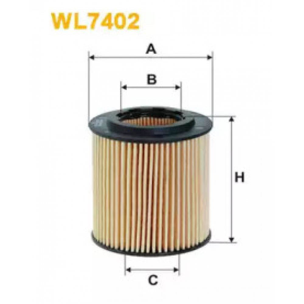Фильтр масляный двигателя WL7402/OE648/5 (пр-во WIX-Filtron)