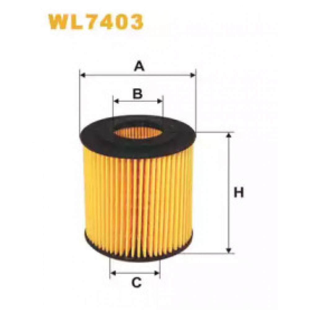 Фильтр масляный двигателя WL7403/OE649/6 (пр-во WIX-Filtron)