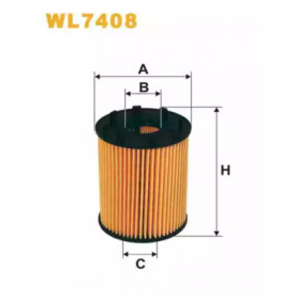 Фильтр масляный двигателя FIAT WL7408/OE670 (пр-во WIX-Filtron)