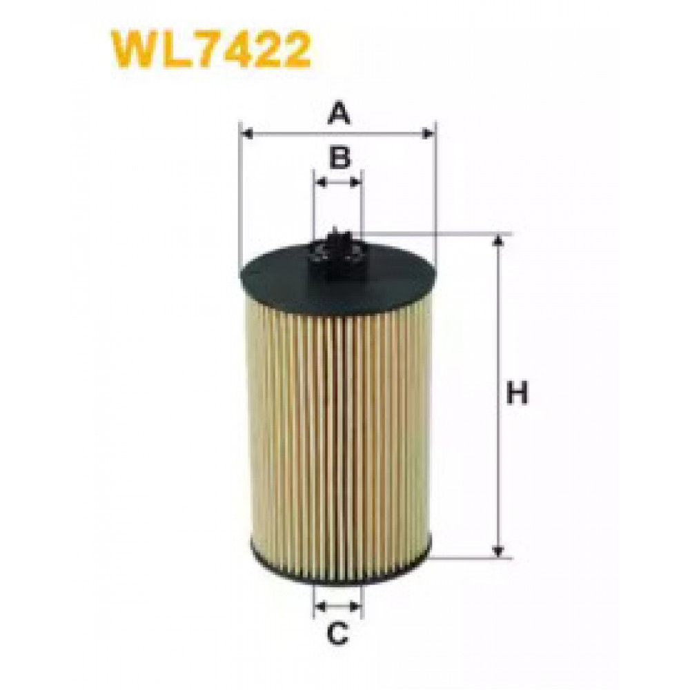 Фильтр масляный двигателя OPEL WL7422/OE648/6 (пр-во WIX-Filtron)