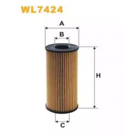 Фильтр масляный двигателя WL7424/OE666/2 (пр-во WIX-Filtron)