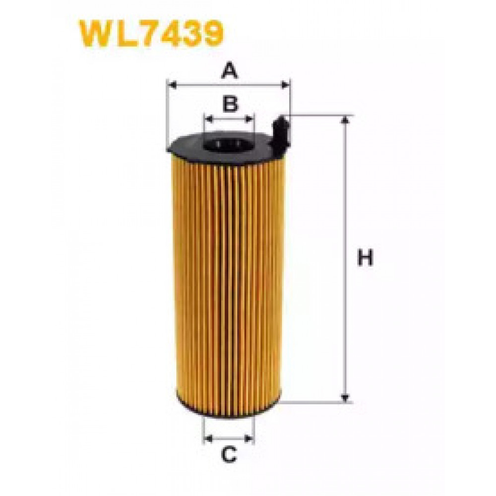 Фильтр масляный двигателя WL7439/OE650/3 (пр-во WIX-Filtron)