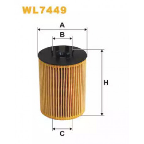 Фильтр масляный двигателя WL7449/672/1 (пр-во WIX-Filtron)