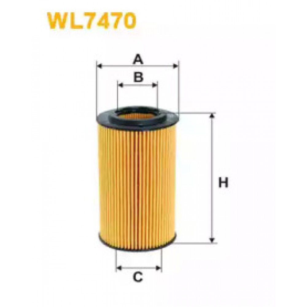 Фільтр масляний MB (вир-во WIX-Filtron) WL7470