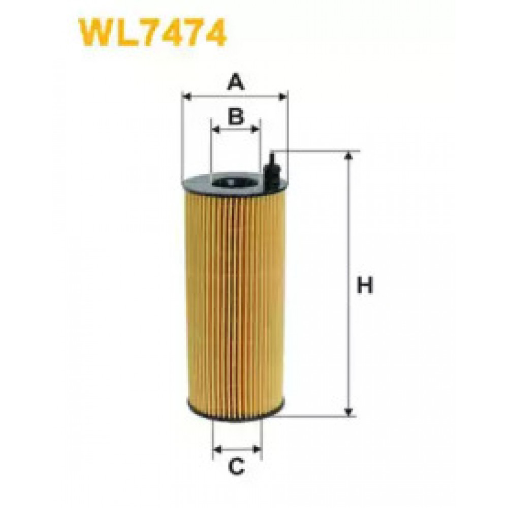Фільтр масляний (вир-во Wix-Filtron) WL7474