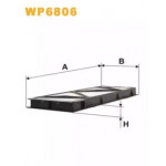 Фільтр салон. AUDI 80, 90 (вир-во WIX-Filtron) WP6806 / K1003 