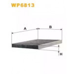 Фільтр салон. SEAT, SKODA, VW вугільний (вир-во WIX-Filtron) WP6813/K1006A 