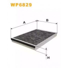 Фильтр салона WP6829/K1014A угольный (пр-во WIX-Filtron)  Фильтр салона WP6829/K1014A угольный (пр-во WIX-Filtron)