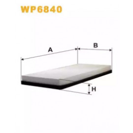 Фільтр салон. PEUGEOT 406 (вир-во WIX-Filtron) WP6840/K1020