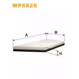 Фільтр салон. Peugeot 206 (вир-во WIX-Filtron) WP6926/K1066