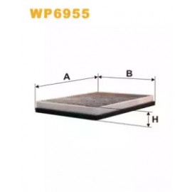 Фільтр салону вугільний (2шт.) (вир-во WIX-Filtron)