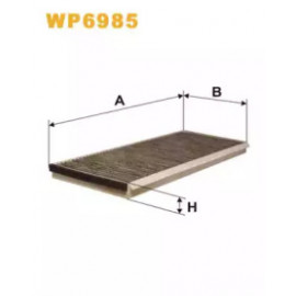 Фільтр салону вугільний (вир-во WIX-Filtron) WP6985/K1088A  Фільтр салону вугільний (вир-во WIX-Filtron) WP6985/K1088A