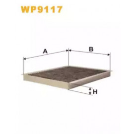 Фільтр салону вугільний (вир-во WIX-Filtron) WP9117/K1103A