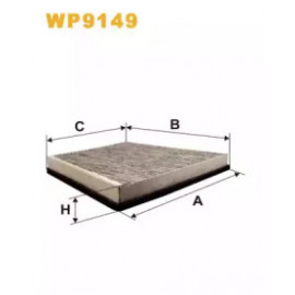 Фільтр салону (вир-во WIX-Filtron) вугільний WP9149/K1146A