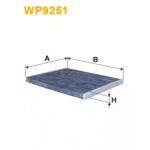 Фільтр салону FIAT DOBLO 10-, QUBO 08- вугільний (вир-во WIX-FILTERS) 